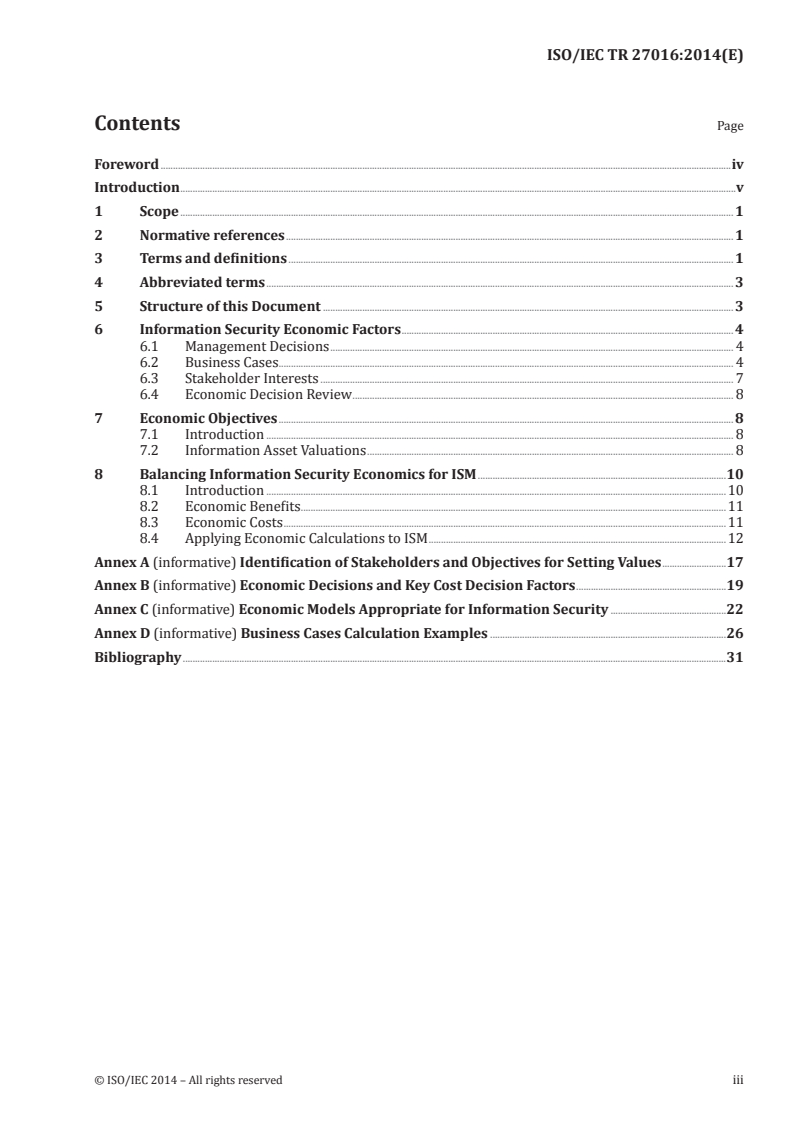ISO/IEC TR 27016:2014 ISO/IEC TR 27016:2014 - Information technology — Security techniques — Information security management — Organizational economics
Released:2/20/2014
