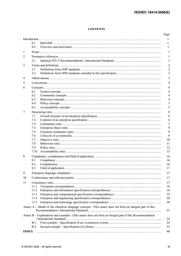 ISO/IEC 15414:2006 - Information technology -- Open distributed processing -- Reference model -- Enterprise language