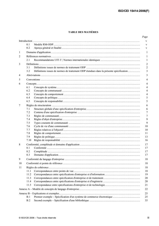 ISO/IEC 15414:2006 - Technologies de l'information -- Traitement réparti ouvert -- Modele de référence -- Langage d'entreprise