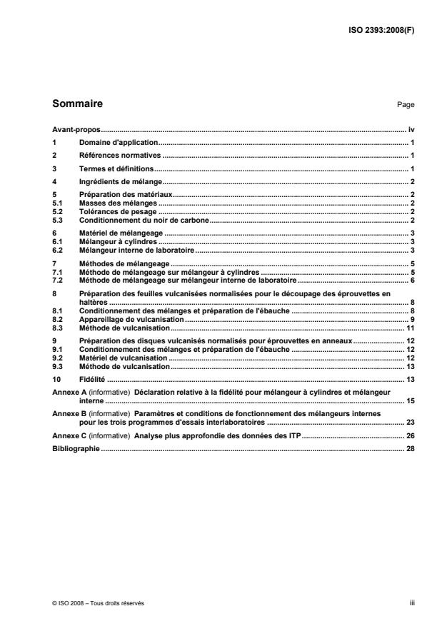 ISO 2393:2008 - Mélanges d'essais a base de caoutchouc -- Mélangeage, préparation et vulcanisation -- Appareillage et modes opératoires