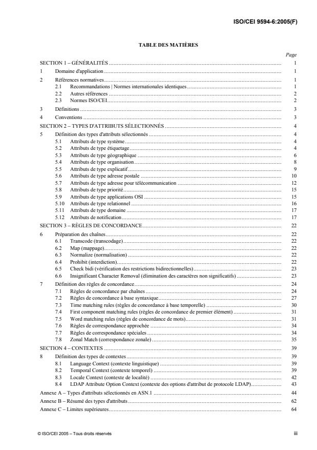 ISO/IEC 9594-6:2005 - Technologies de l'information -- Interconnexion de systemes ouverts (OSI) -- L'annuaire: Types d'attributs sélectionnés
