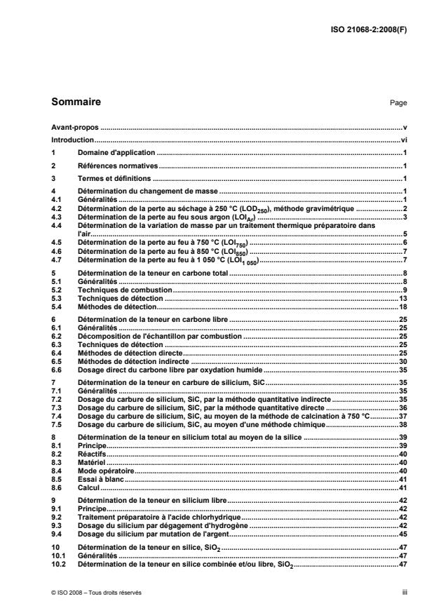ISO 21068-2:2008 - Analyse chimique des matieres premieres et des produits réfractaires contenant du carbure de silicium