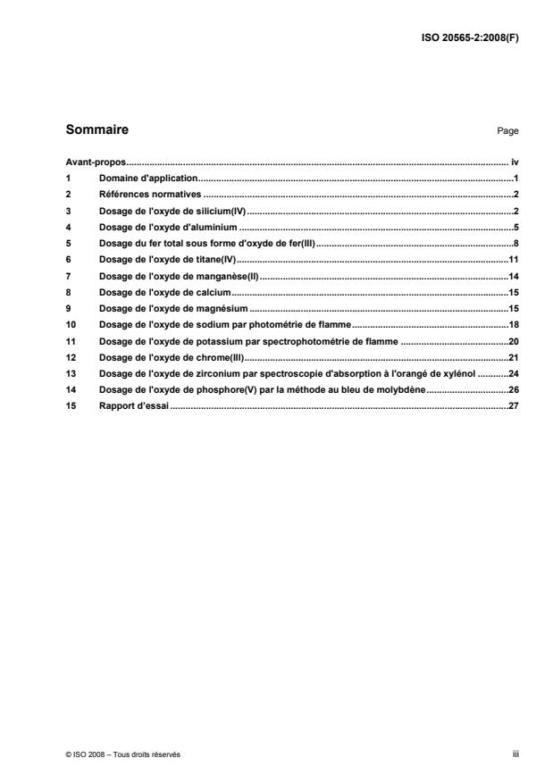 ISO 20565-2:2008 - Analyse chimique des produits réfractaires contenant du chrome et des matieres premieres contenant du chrome (méthode alternative a la méthode par fluorescence de rayons X)
