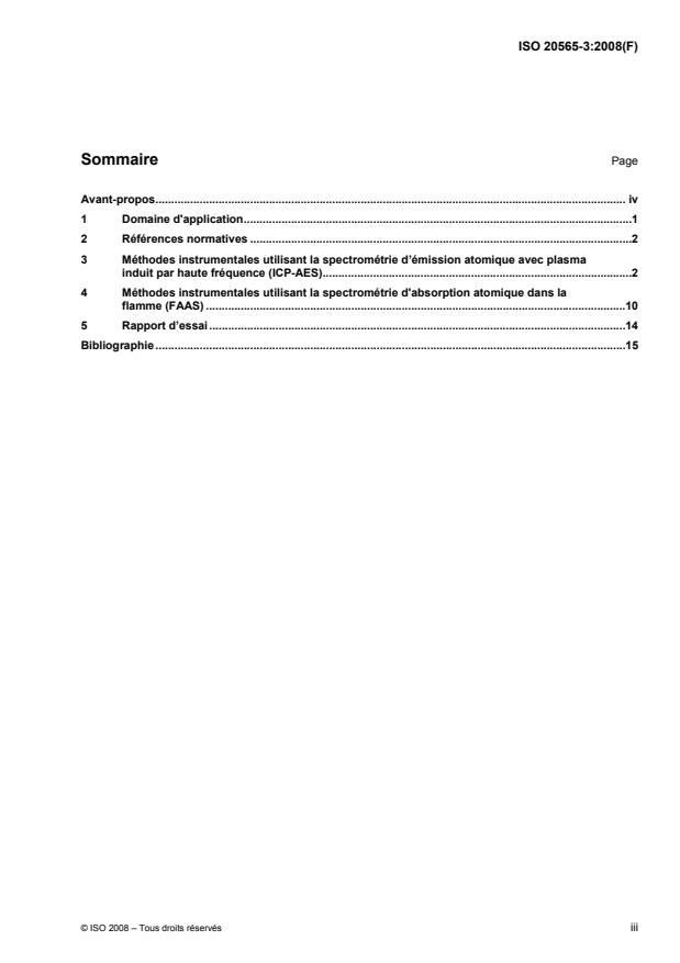 ISO 20565-3:2008 - Analyse chimique des produits réfractaires contenant du chrome et des matieres premieres contenant du chrome (méthode alternative a la méthode par fluorescence de rayons X)