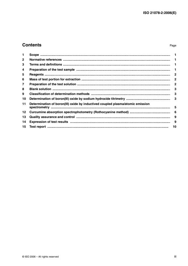 ISO 21078-2:2006 - Determination of boron(III) oxide in refractory products