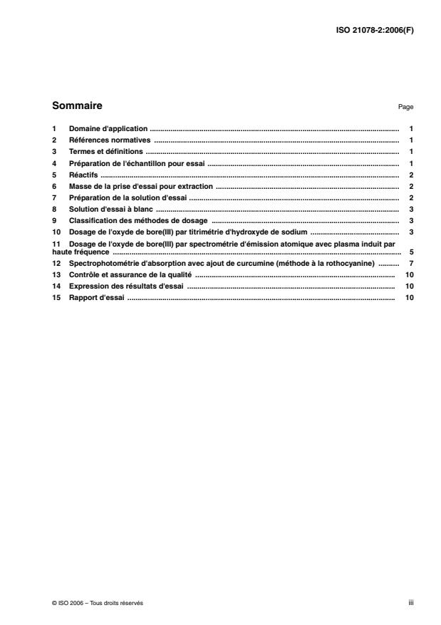 ISO 21078-2:2006 - Dosage de l'oxyde de bore(III) dans les produits réfractaires