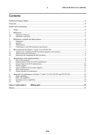 ETSI TS 101 572-1 V1.2.1 (2014-07) - Core Network and Interoperability Testing (INT); Conformance tests; (3GPP Release 10); Interworking between SIP-I based circuit-switched core network and other networks; Part 1: Protocol Implementation Conformance Statement (PICS)