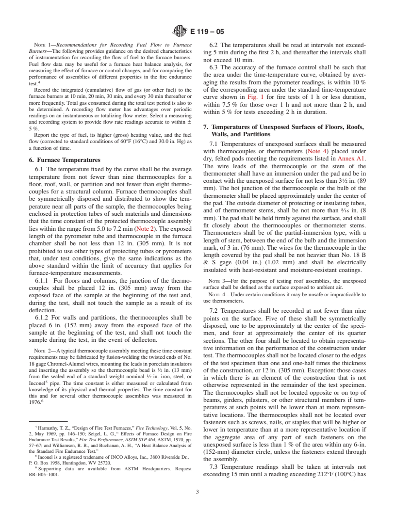 ASTM E119-05 - Standard Test Methods for Fire Tests of Building Construction and Materials