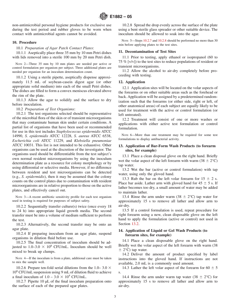 ASTM E1882-05 - Standard Test Method for Evaluation of Antimicrobial Formulations by the Agar Patch Technique