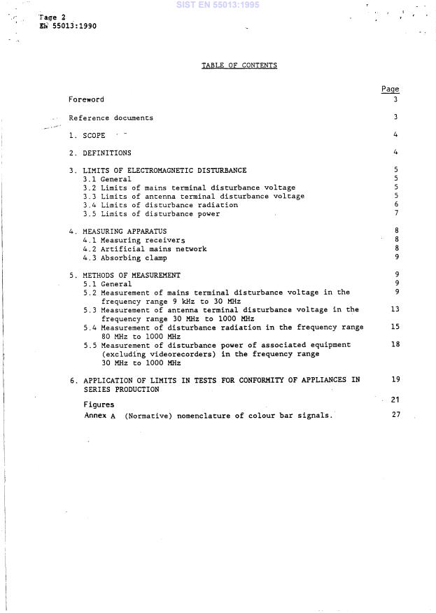 EN 55013:1990 EN 55013:1995 - Page 4 preview