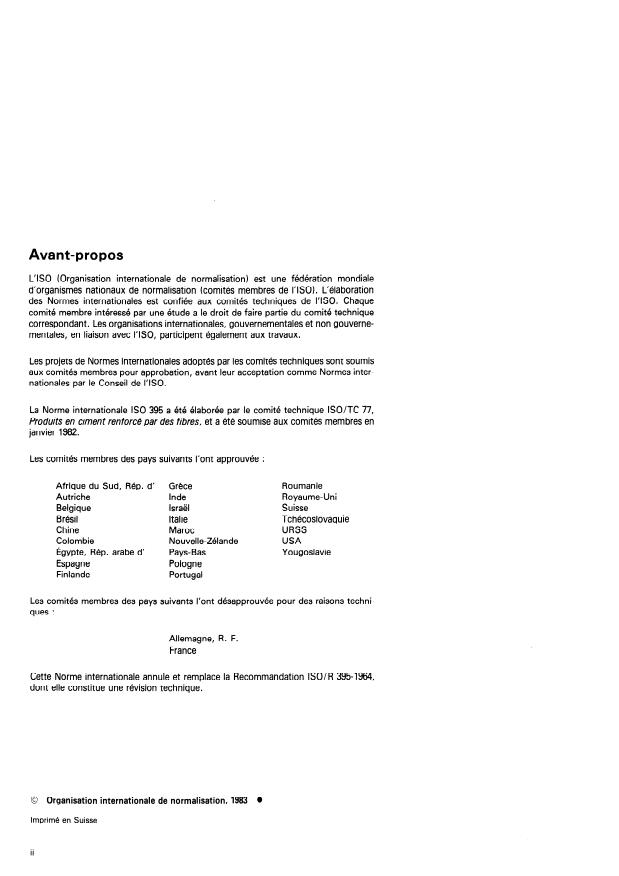 ISO 395:1983 ISO 395:1983 - Ardoises en amiante-ciment - Page 2 preview