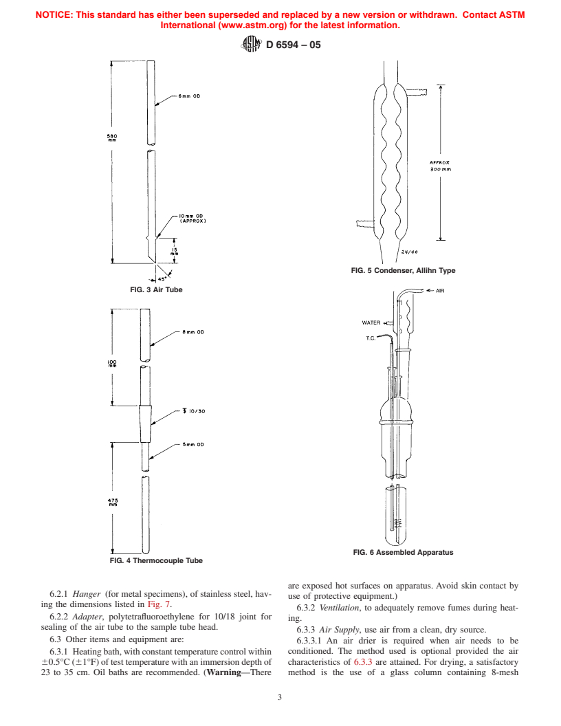 ASTM D6594-05 - Standard Test Method for Evaluation of Corrosiveness of Diesel Engine Oil at 135&#176;C