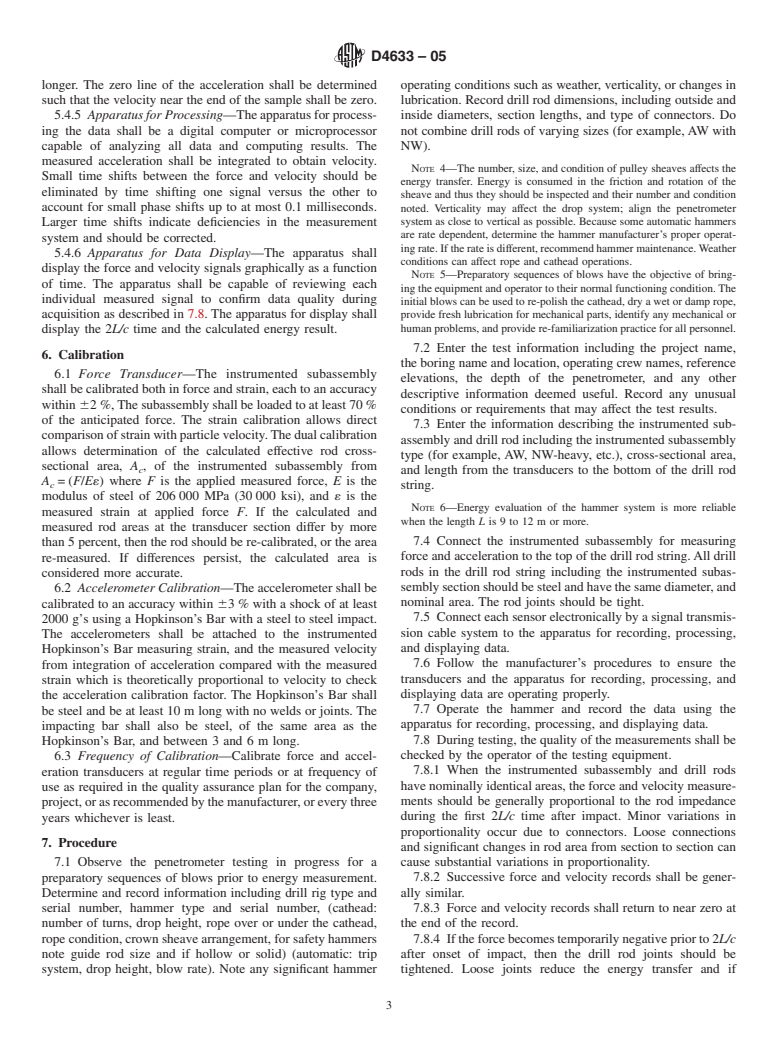 ASTM D4633-05 - Standard Test Method for Energy Measurement for Dynamic Penetrometers