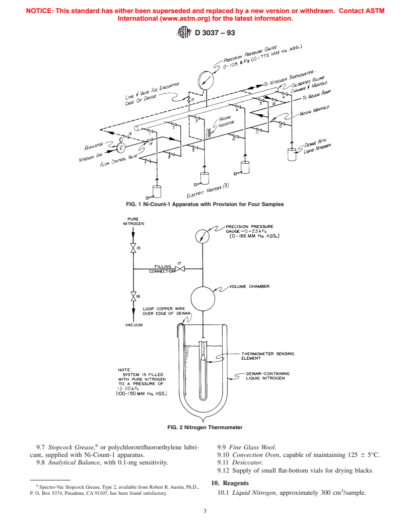 ASTM D3037-93 - Standard Test Methods for Carbon Black&#8212;Surface Area by Nitrogen Adsorption (Withdrawn 1999)