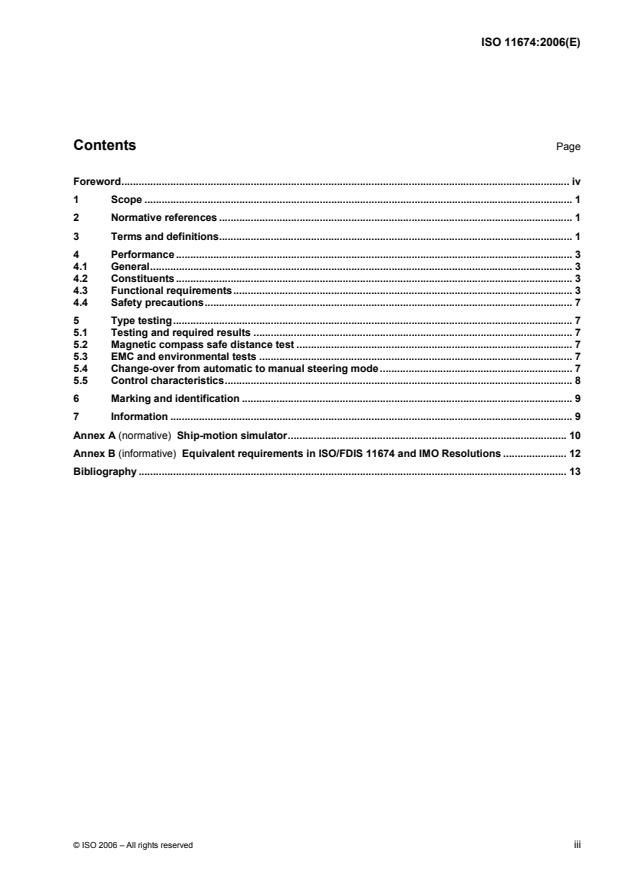 ISO 11674:2006 - Ships and marine technology -- Heading control systems