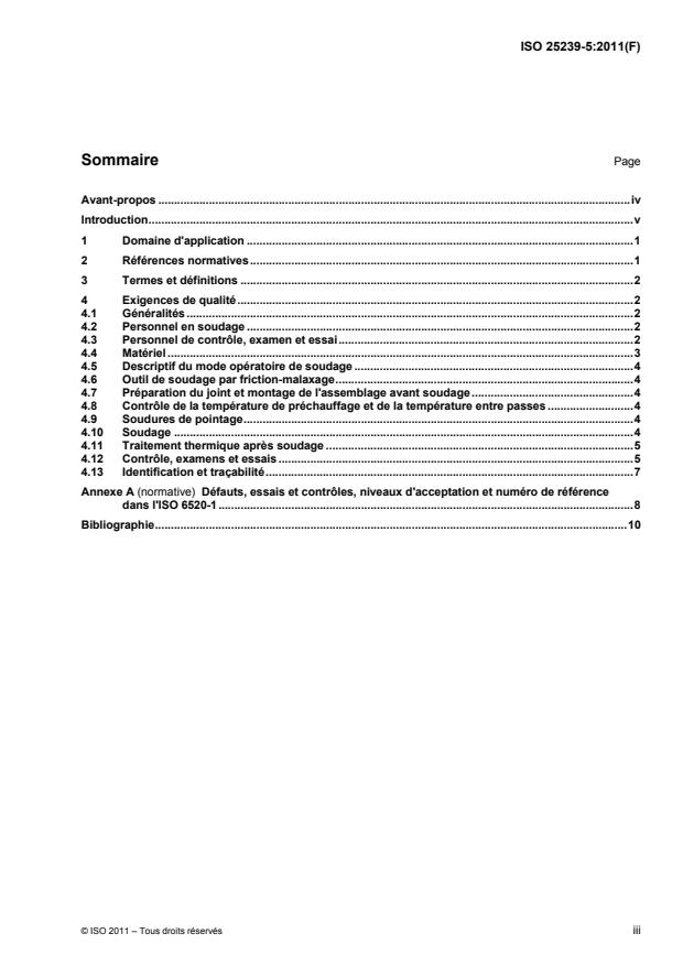 ISO 25239-5:2011 - Soudage par friction-malaxage -- Aluminium