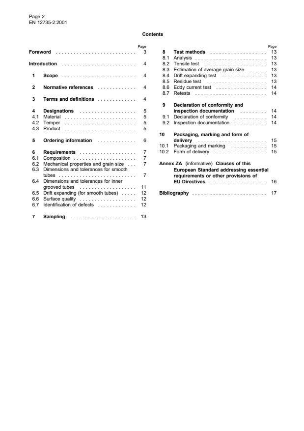 EN 12735-2:2001 EN 12735-2:2002 - Page 4 preview