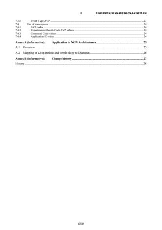 SIST ES 283 035 V2.7.1:2016 ETSI ES 283 035 V2.6.2 (2014-05) - Network Technologies (NTECH); Network Attachment; e2 interface based on the DIAMETER protocol - Page 4 preview