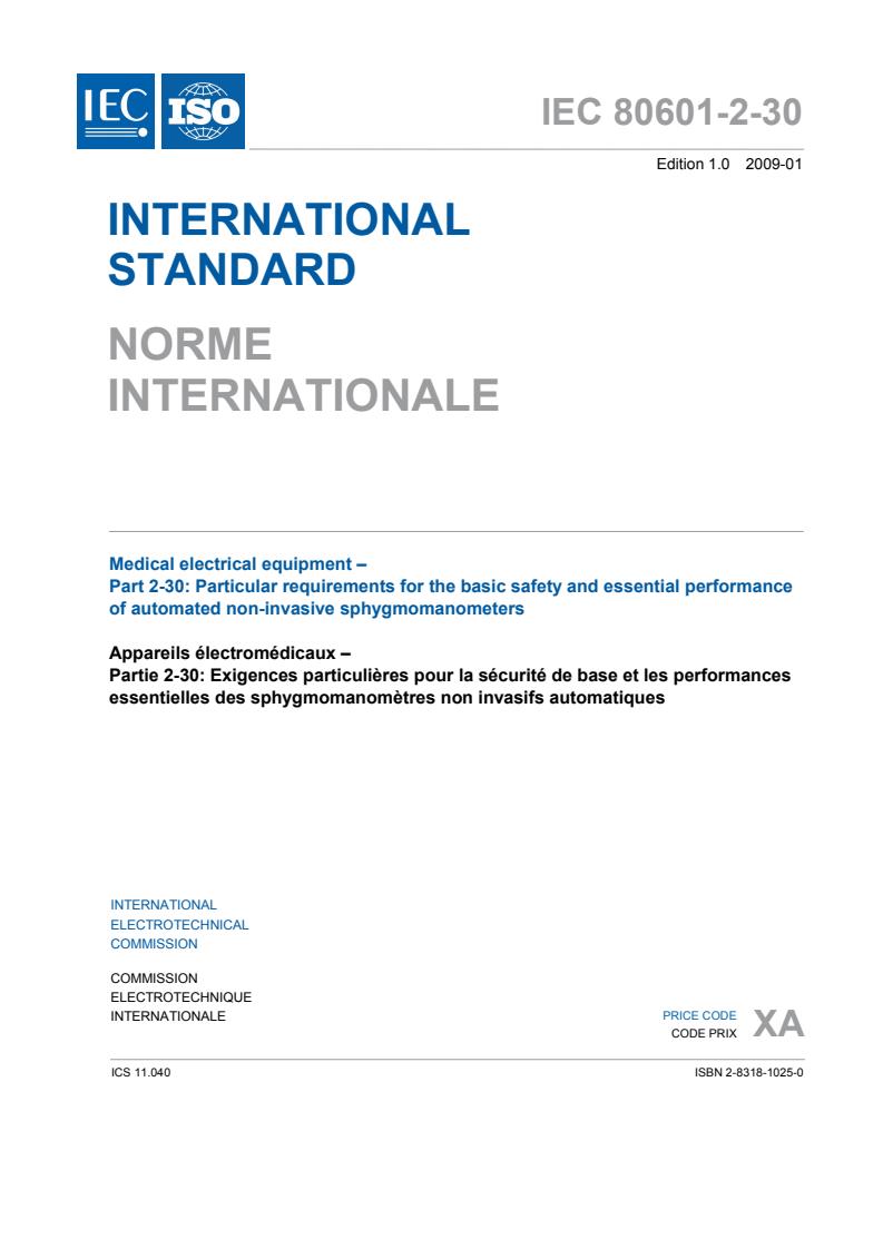 IEC 80601-2-30:2009 IEC 80601-2-30:2009 - Page 3 preview