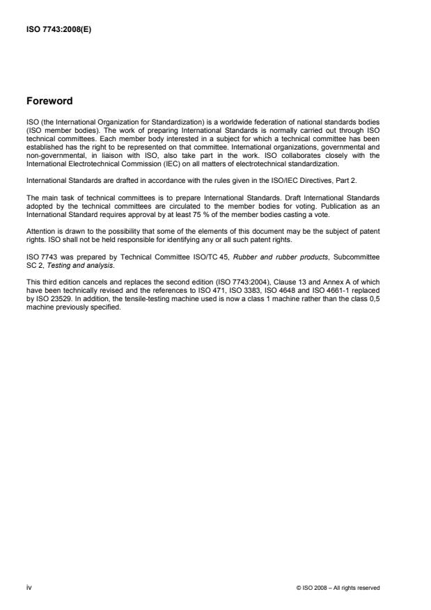 ISO 7743:2008 ISO 7743:2008 - Rubber, vulcanized or thermoplastic -- Determination of compression stress-strain properties - Page 4 preview