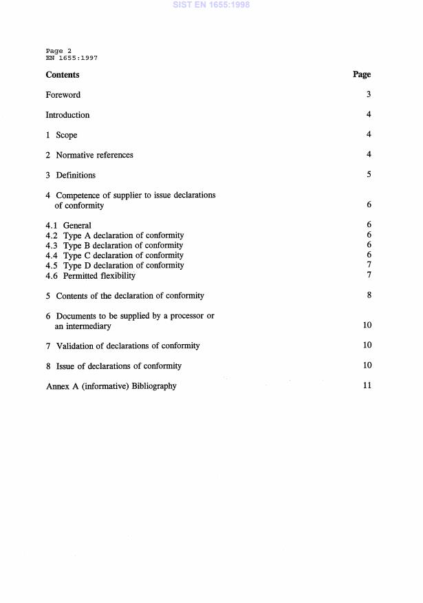 EN 1655:1997 EN 1655:1998 - Page 4 preview