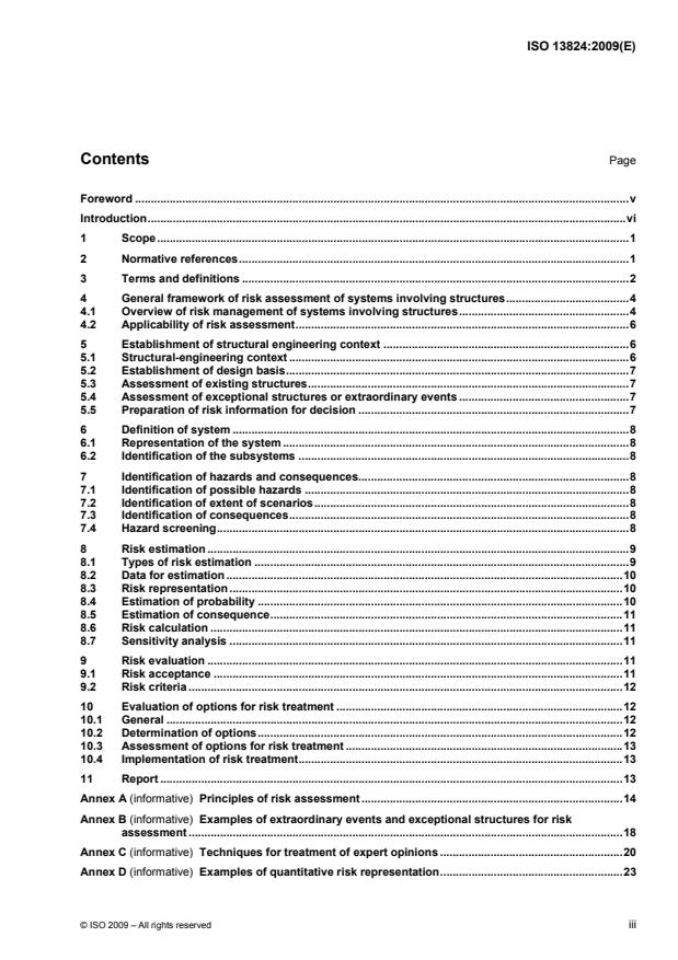 ISO 13824:2009 - Bases for design of structures -- General principles on risk assessment of systems involving structures