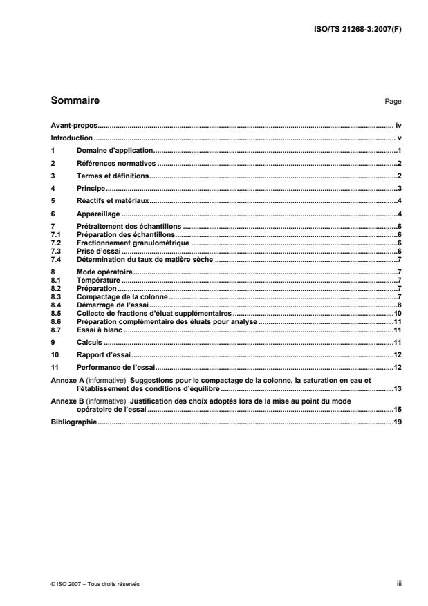 ISO/TS 21268-3:2007 - Qualité du sol -- Modes opératoires de lixiviation en vue d'essais chimiques et écotoxicologiques ultérieurs des sols et matériaux du sol