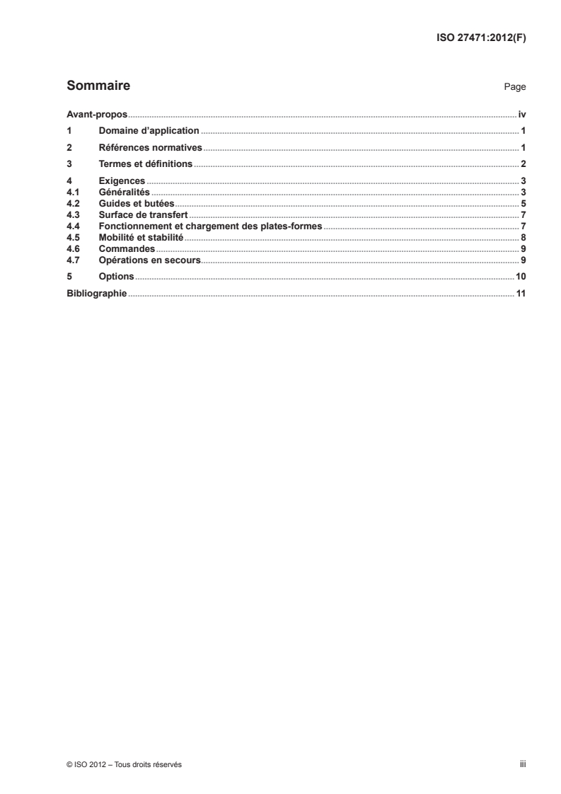 ISO 27471:2012 - Matériel au sol pour aéronefs — Chargeur de pont supérieur — Exigences fonctionnelles
Released:6/14/2012