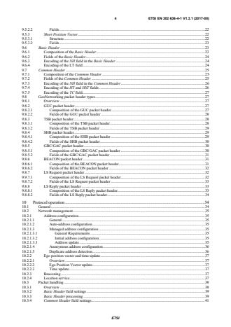ETSI EN 302 636-4-1 V1.3.1 (2017-08) ETSI EN 302 636-4-1 V1.3.1 (2017-08) - Intelligent Transport Systems (ITS); Vehicular Communications; GeoNetworking; Part 4: Geographical addressing and forwarding for point-to-point and point-to-multipoint communications; Sub-part 1: Media-Independent Functionality - Page 4 preview