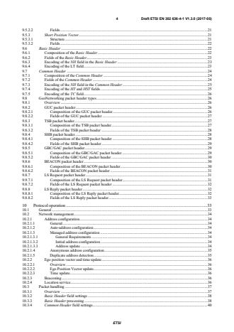 ETSI EN 302 636-4-1 V1.3.1 (2017-08) ETSI EN 302 636-4-1 V1.3.0 (2017-05) - Intelligent Transport Systems (ITS); Vehicular Communications; GeoNetworking; Part 4: Geographical addressing and forwarding for point-to-point and point-to-multipoint communications; Sub-part 1: Media-Independent Functionality - Page 4 preview