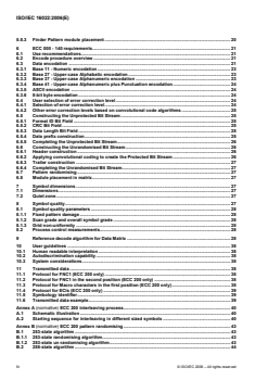 ISO/IEC 16022:2006 - Information technology — Automatic identification and data capture techniques — Data Matrix bar code symbology specification
Released:9/6/2006 - Page 4 preview