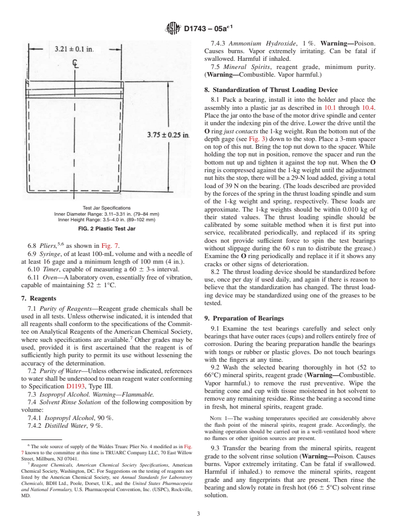 ASTM D1743-05ae1 - Standard Test Method for Determining Corrosion Preventive Properties of Lubricating Greases