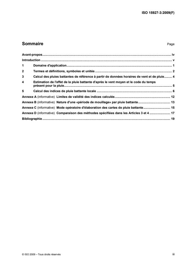 ISO 15927-3:2009 - Performance hygrothermique des bâtiments -- Calcul et présentation des données climatiques
