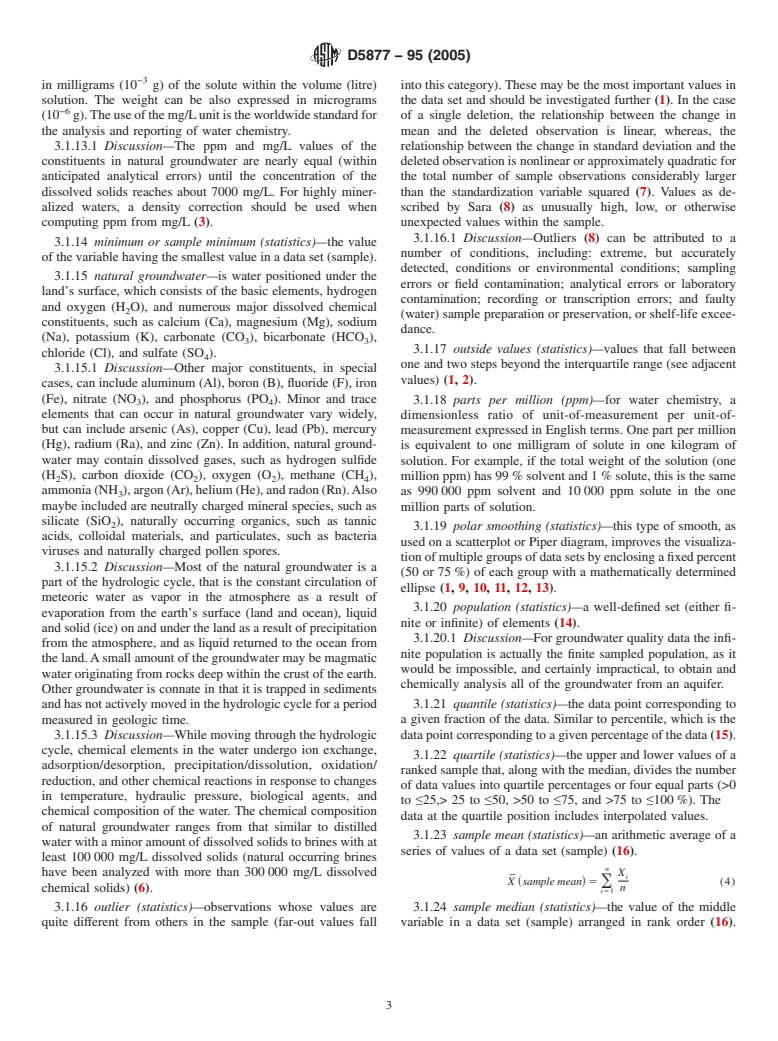 ASTM D5877-95(2005) - Standard Guide for  Displaying Results of Chemical Analyses of Groundwater for Major Ions and Trace Elements<char: emdash>Diagrams Based on Data Analytical Calculations (Withdrawn 2014)