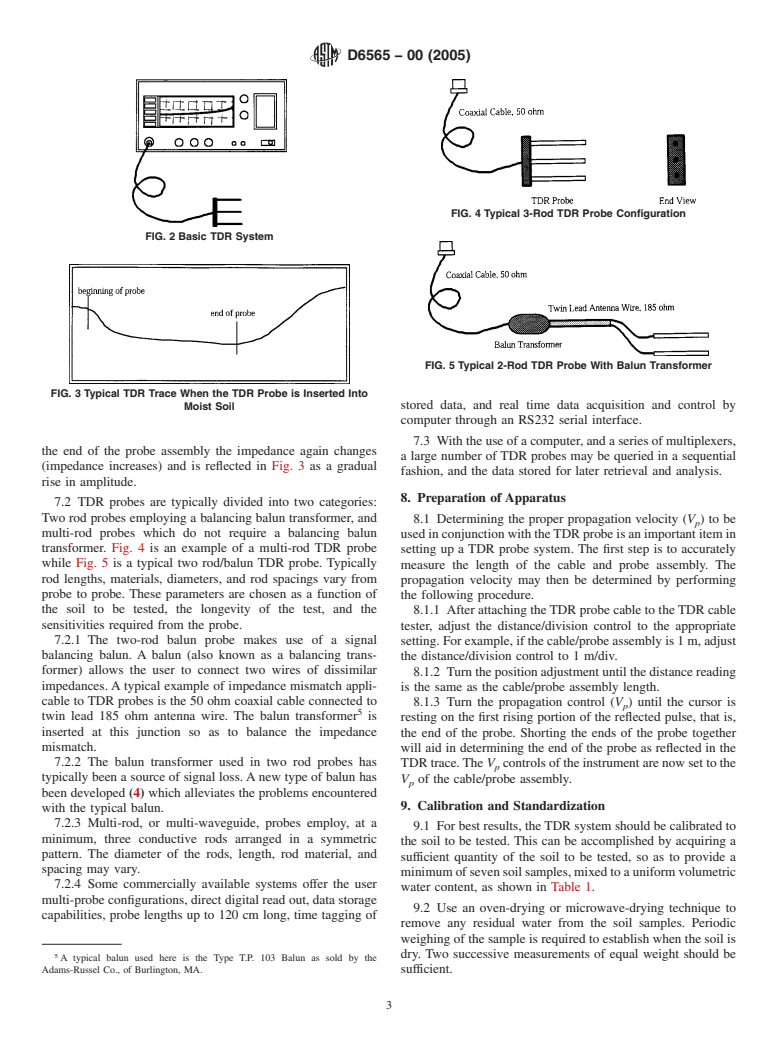 ASTM D6565-00(2005) - Standard Test Method for Determination of Water (Moisture) Content of Soil by the Time-Domain Reflectometry (TDR) Method (Withdrawn 2014)