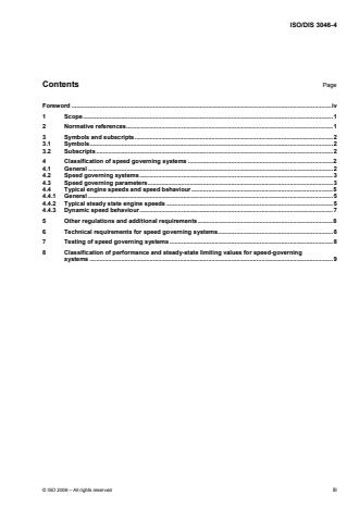 ISO 3046-4:2009 - Reciprocating internal combustion engines -- Performance