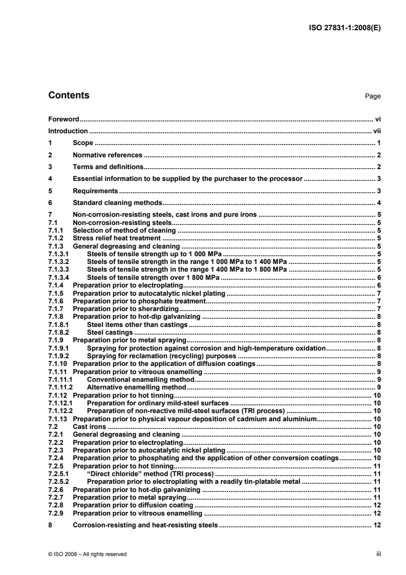 ISO 27831-1:2008 - Metallic and other inorganic coatings — Cleaning and preparation of metal surfaces — Part 1: Ferrous metals and alloys
Released:10/2/2008