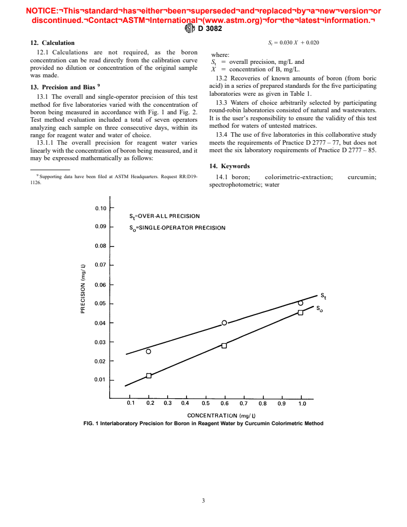 ASTM D3082-92(1996) - Standard Test Method for Boron In Water