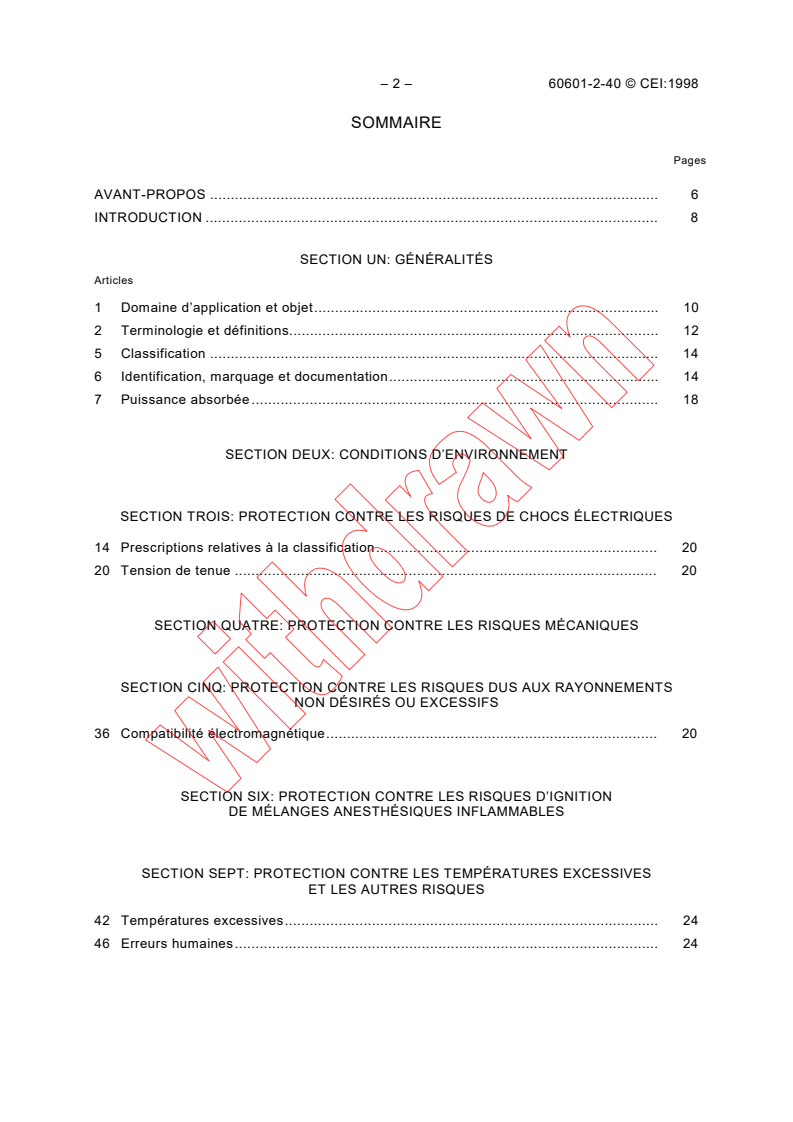 IEC 60601-2-40:1998 IEC 60601-2-40:1998 - Medical electrical equipment - Part 2-40: Particular requirements for the safety of electromyographs and evoked response equipment
Released:2/23/1998
Isbn:2831842824 - Page 4 preview