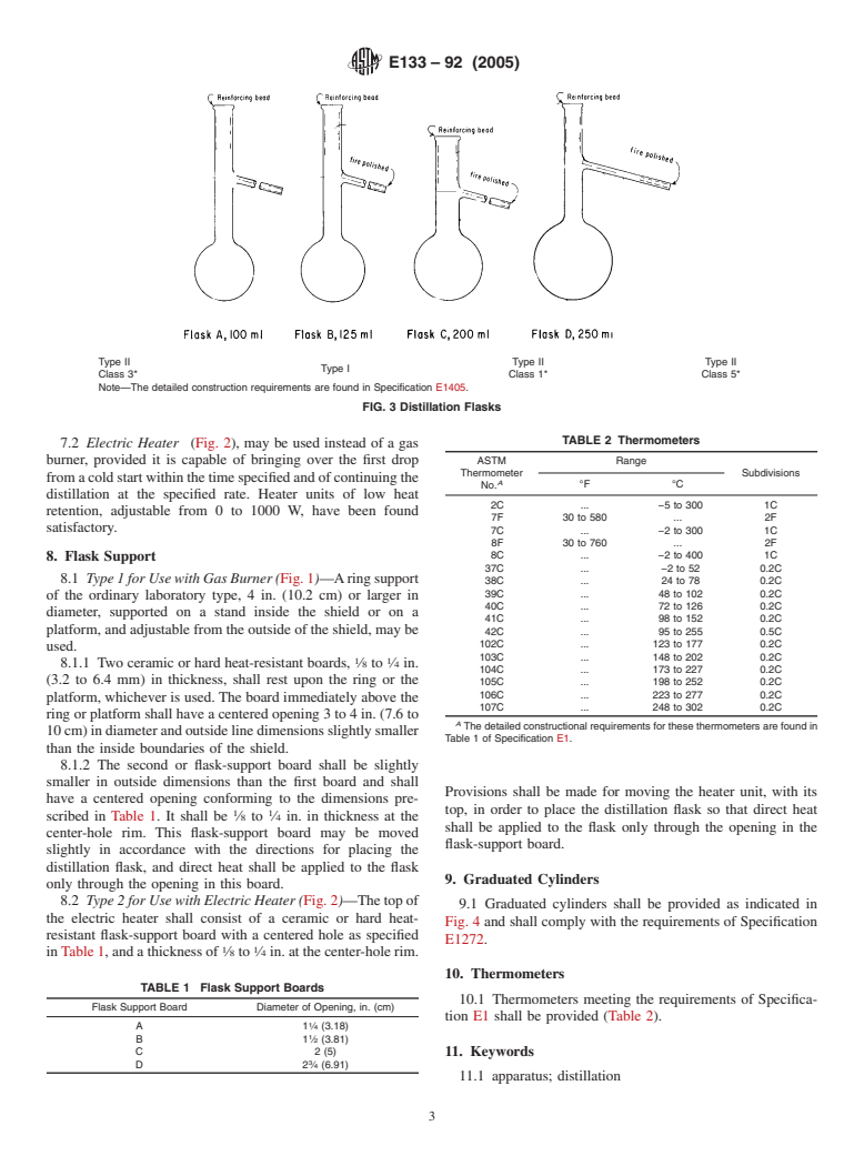 ASTM E133-92(2005) - Standard Specification for Distillation Equipment