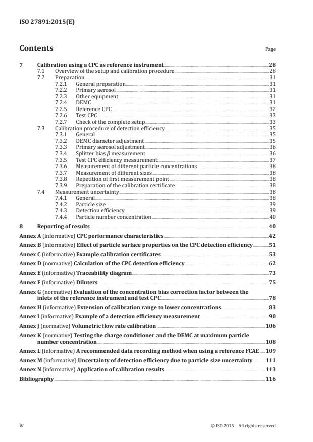 ISO 27891:2015 ISO 27891:2015 - Aerosol particle number concentration -- Calibration of condensation particle counters - Page 4 preview