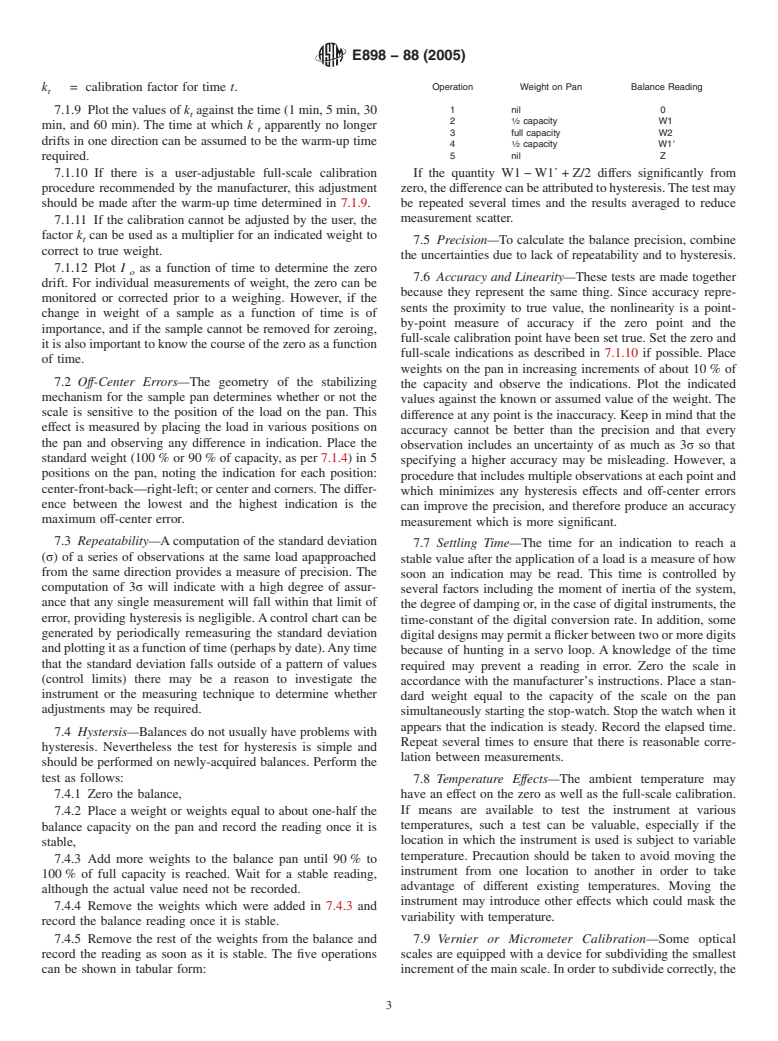 ASTM E898-88(2005) - Standard Test Method of Testing Top-Loading, Direct-Reading Laboratory Scales and Balances