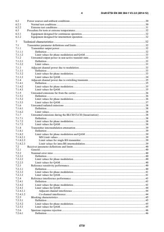 SIST EN 300 394-1 V3.3.1:2015 ETSI EN 300 394-1 V3.3.0 (2014-12) - Terrestrial Trunked Radio (TETRA); Conformance testing specification; Part 1: Radio - Page 4 preview