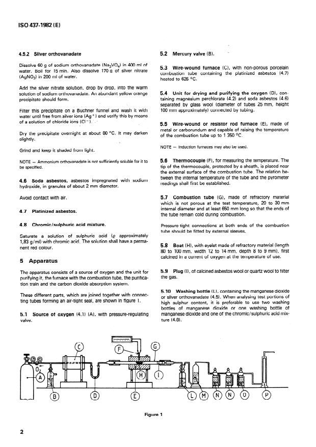ISO 437:1982 ISO 437:1982 - Steel and cast iron -- Determination of total carbon content -- Combustion gravimetric method - Page 4 preview