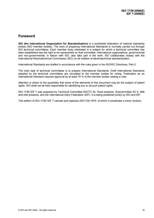 ISO 1739:2006 - Butter -- Determination of the refractive index of the fat (Reference method)