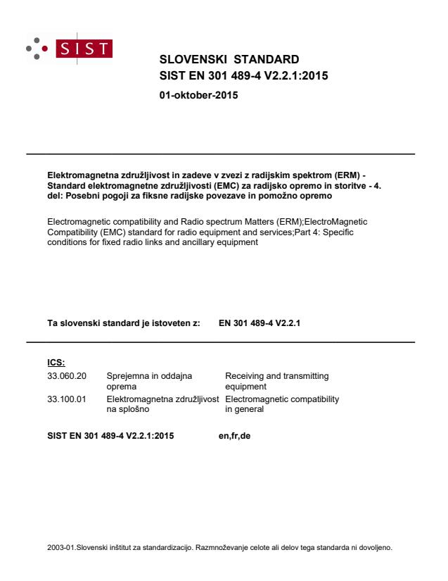 EN 301 489-4 V2.2.1:2015