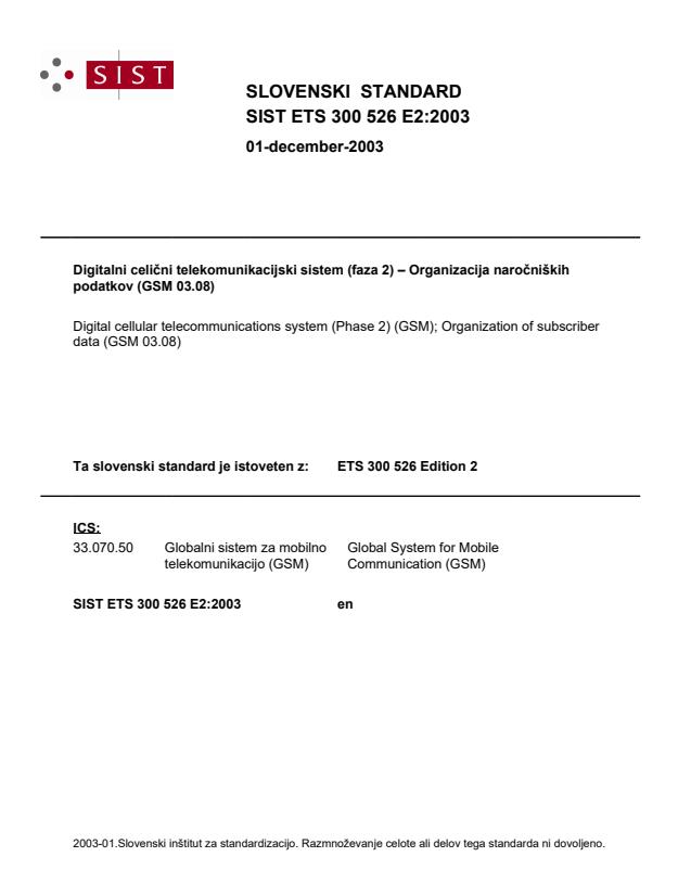 ETS 300 526 E2:2003
