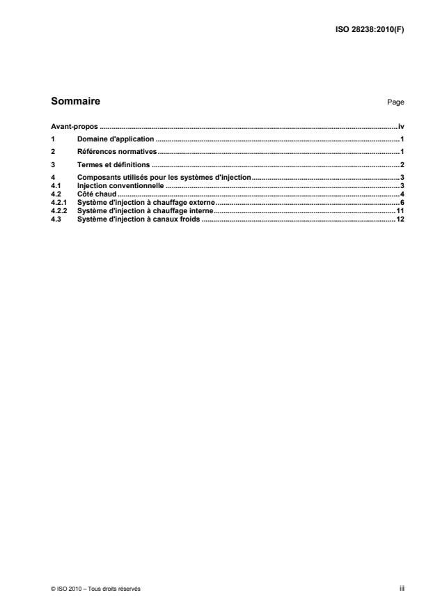 ISO 28238:2010 - Moulage par compression et moules d'injection -- Composants pour systemes d'injection