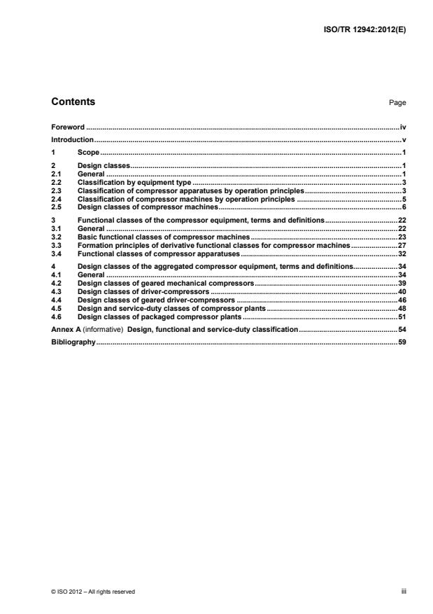 ISO/TR 12942:2012 - Compressors -- Classification -- Complementary information to ISO 5390