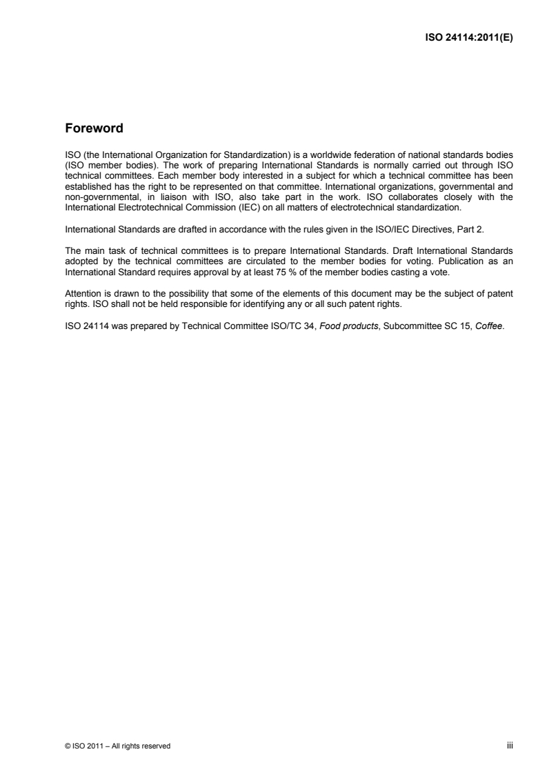 ISO 24114:2011 - Instant coffee — Criteria for authenticity
Released:3/18/2011